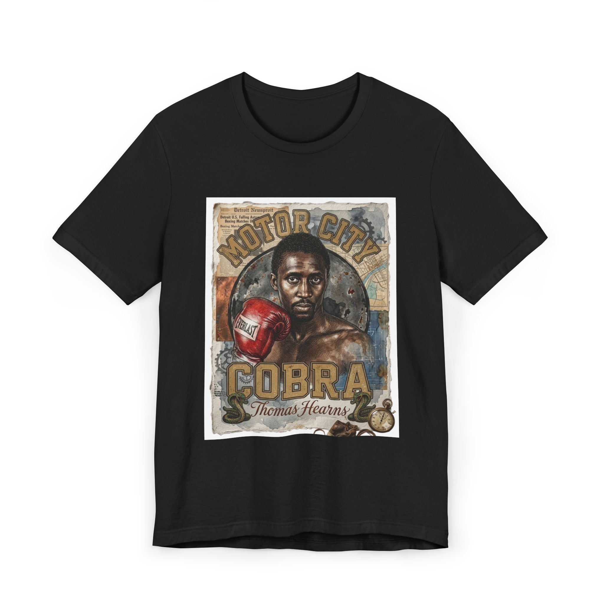 Motor City Cobra Boxing T-Shirt — Thomas Hearns Tribute